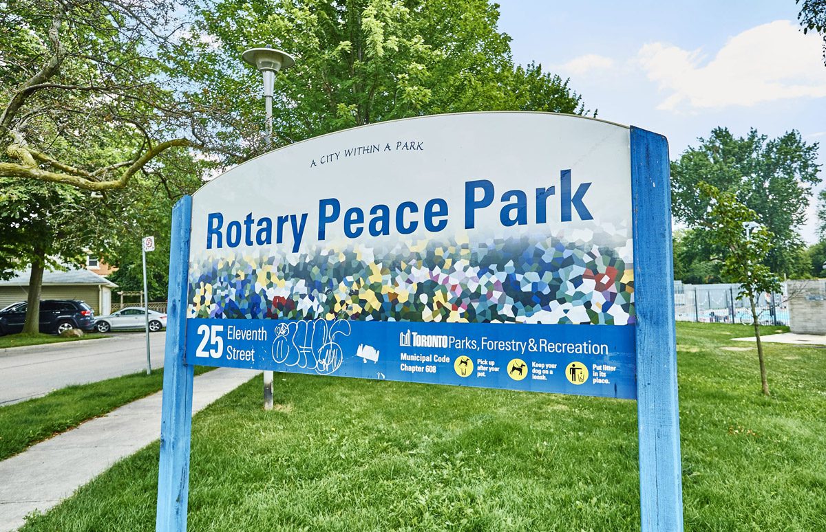 new toronto rotary peace park