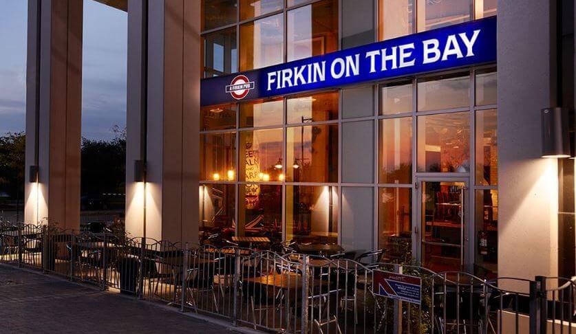 The Firkin patio.