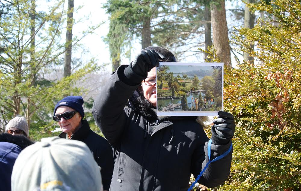 A man holding an image of High Park in High Park