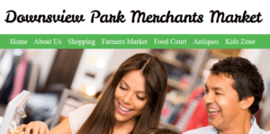 Downsview Park Merchants' Market homepage.