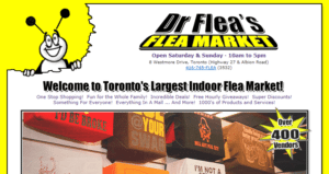 Dr Flea's Flea Market homepage.