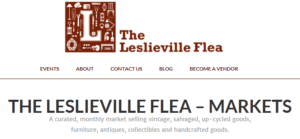 The Leslieville Flea homepage.