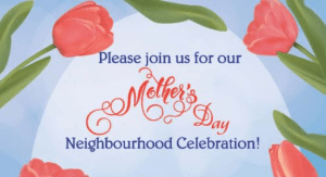 Mother's Day celebration invitation.