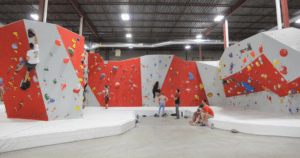 The Boulderz climbing gym.