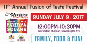 The Fusion of Taste Festival poster.