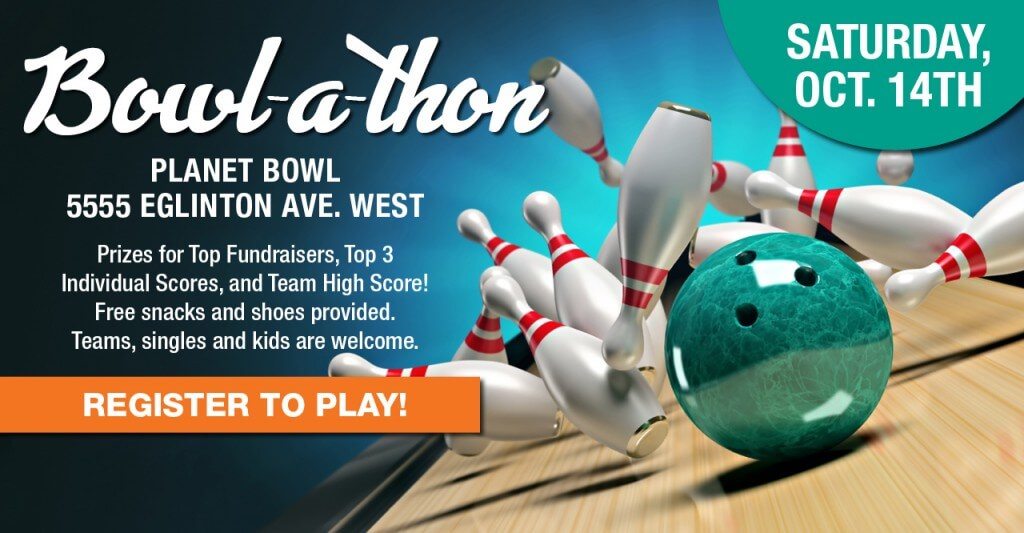 The bowl-a-thon poster.