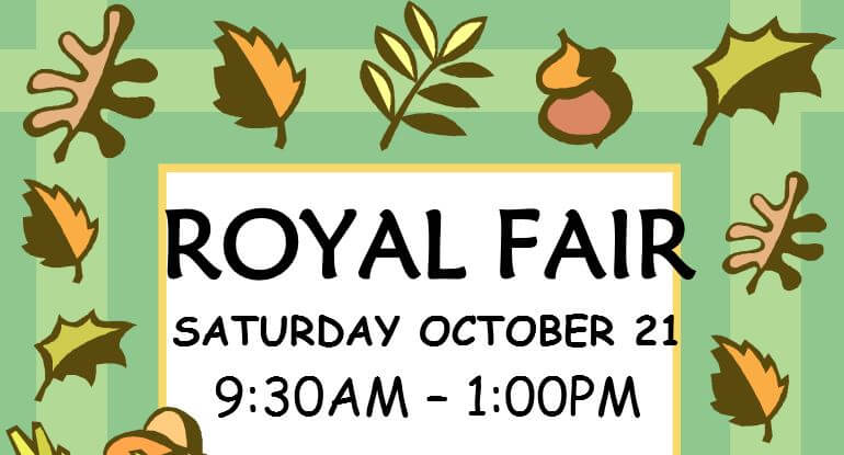 A section of the Royal Fair poster.