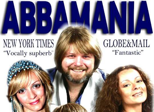 The Abbamania flyer.