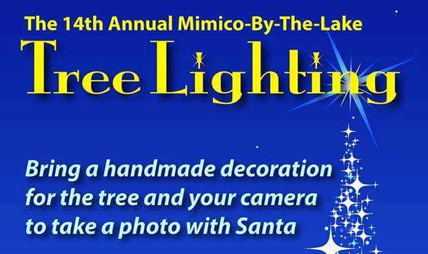 A section of the tree lighting poster.