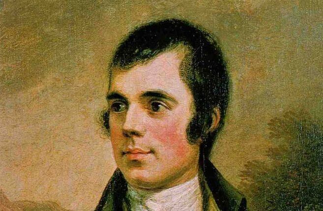 A painting of Robbie Burns.