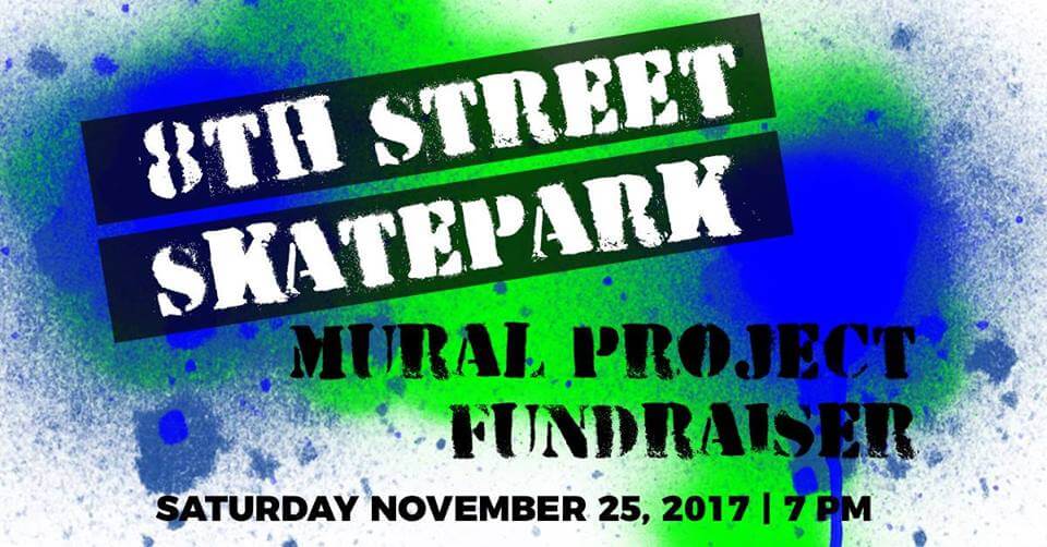 The skatepark fundraiser poster.