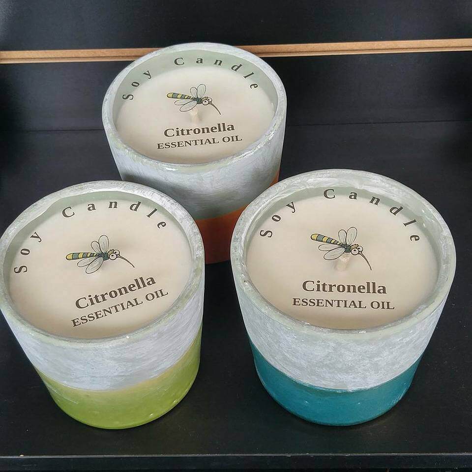 Citronella candles.