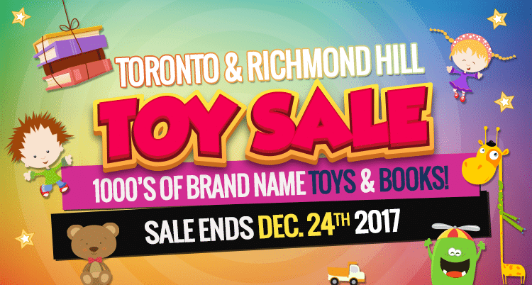 The toy sale poster.