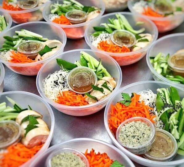 Spring roll bowls.