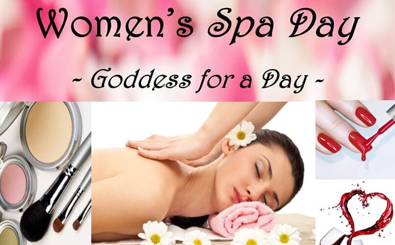 The women's spa day poster.