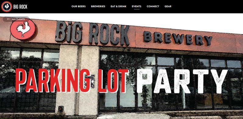 the Big Rock Brewery banner.