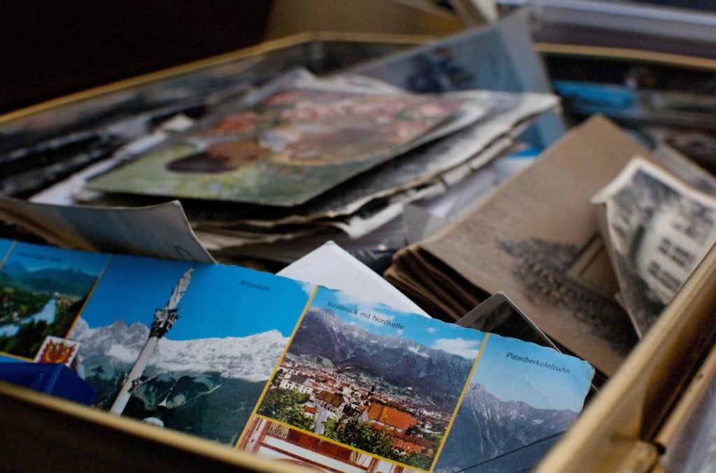 A box full of photos.