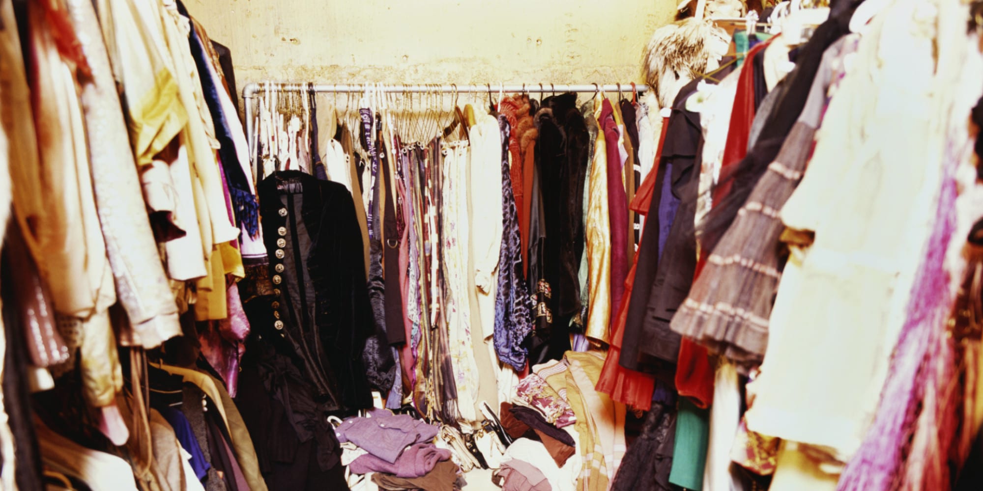 crowded closet space