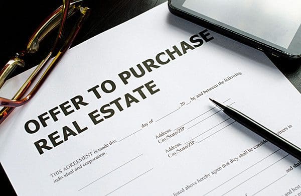 Offer to purchase real estate
