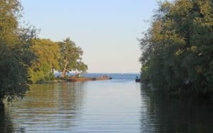 View of the lake from Marie Curtis Park