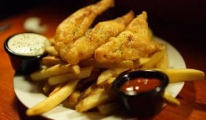 Fish and chips.