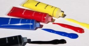 Tubes of paint.