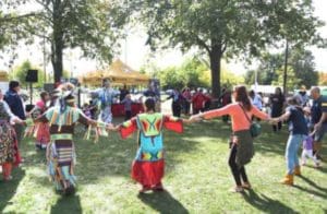 An Aboriginal celebration.