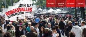 The Polish Festival banner.