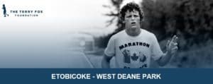 The Terry Fox run banner.