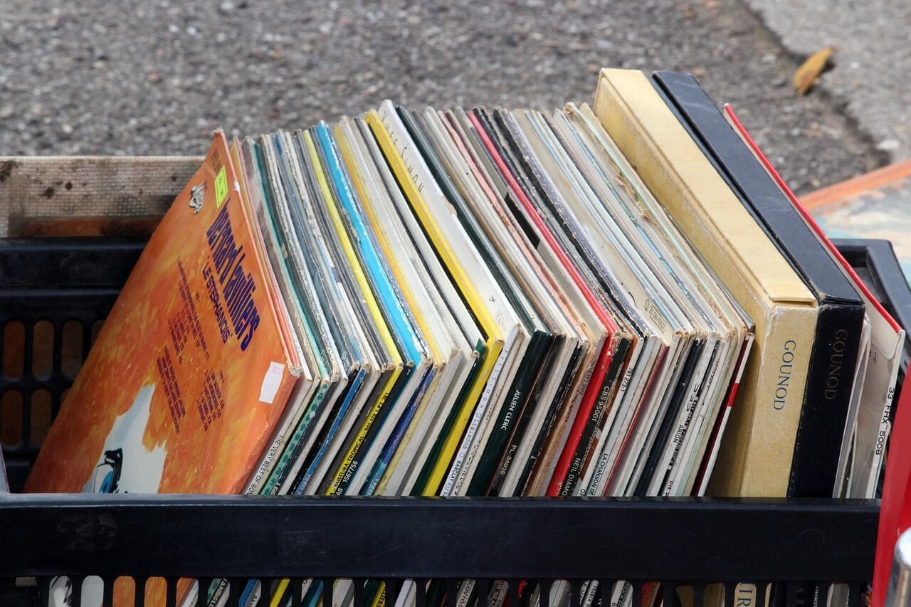 Vinyl for sale.