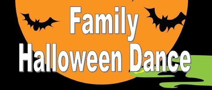 A section of the Halloween dance poster.