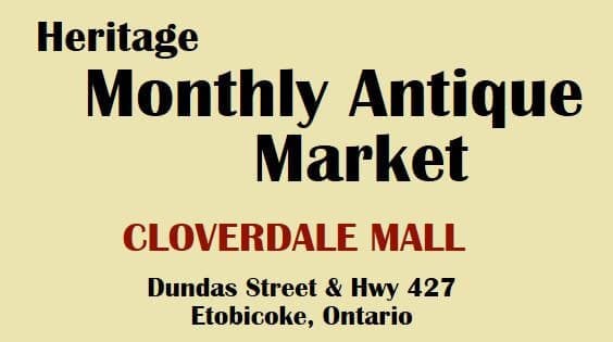 A section of the antique market poster.
