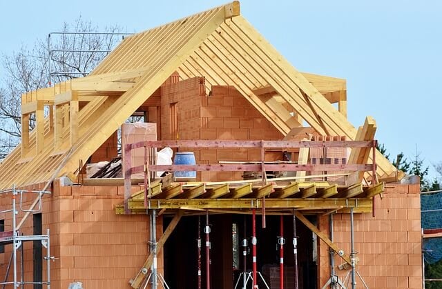 Home under construction.