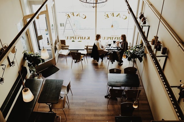 Trendy cafe.