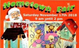 The Hometwon Fair banner.