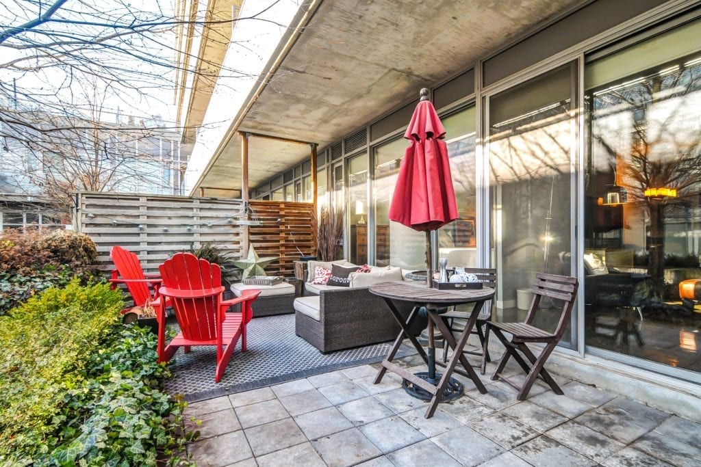 107 - 201 Carlaw Ave - Patio