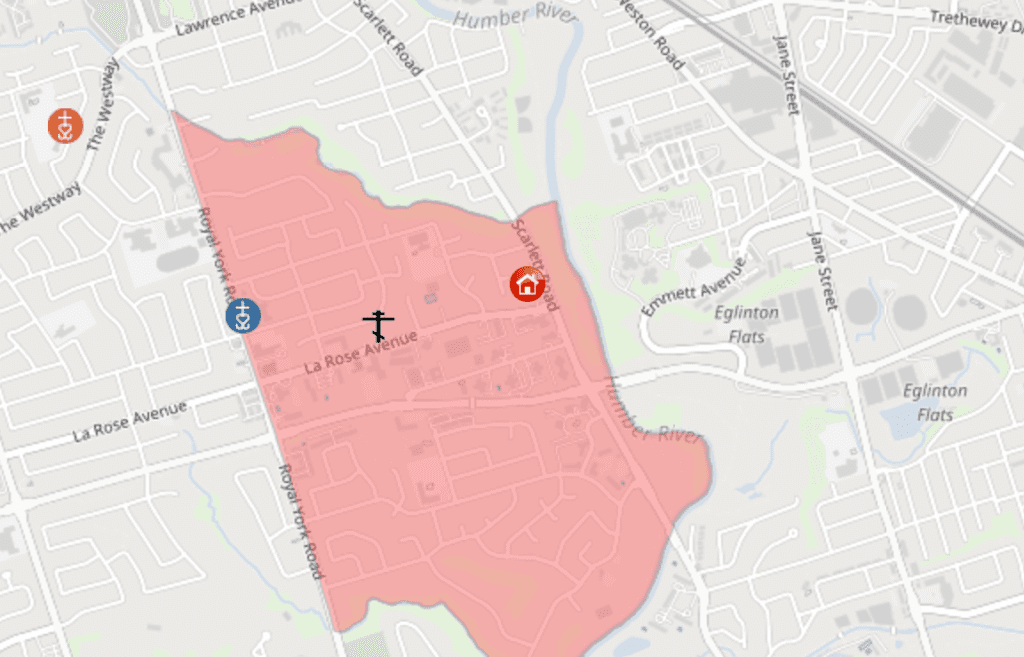 All Saints boundary map.