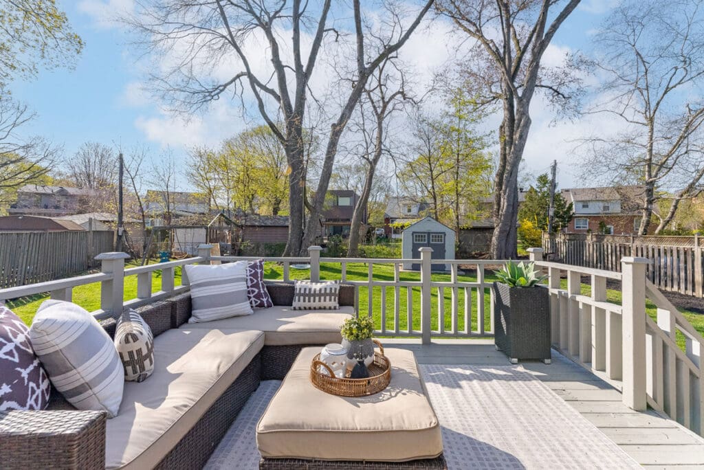 serene treed west views on massive pie shaped lot at 10 woodbury place