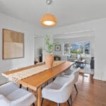 Dining room with hardwood floors at 10 woodbury place