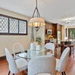 Dining room with rich hardwood floors at 1370 Islington Avenue