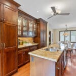 Kitchen overlooking dining room at 1370 Islington Avenue