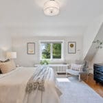 Primary bedroom overlooking backyard at 1370 Islington Avenue