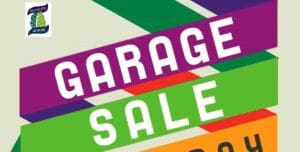 Garage sale poster.